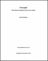 Octocaglia Wind Octet Arranged for Piano, Four Hands piano sheet music cover
